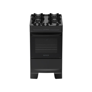 Fogão 4 Bocas Atlas Preto Mônaco Top Glass 110/220V