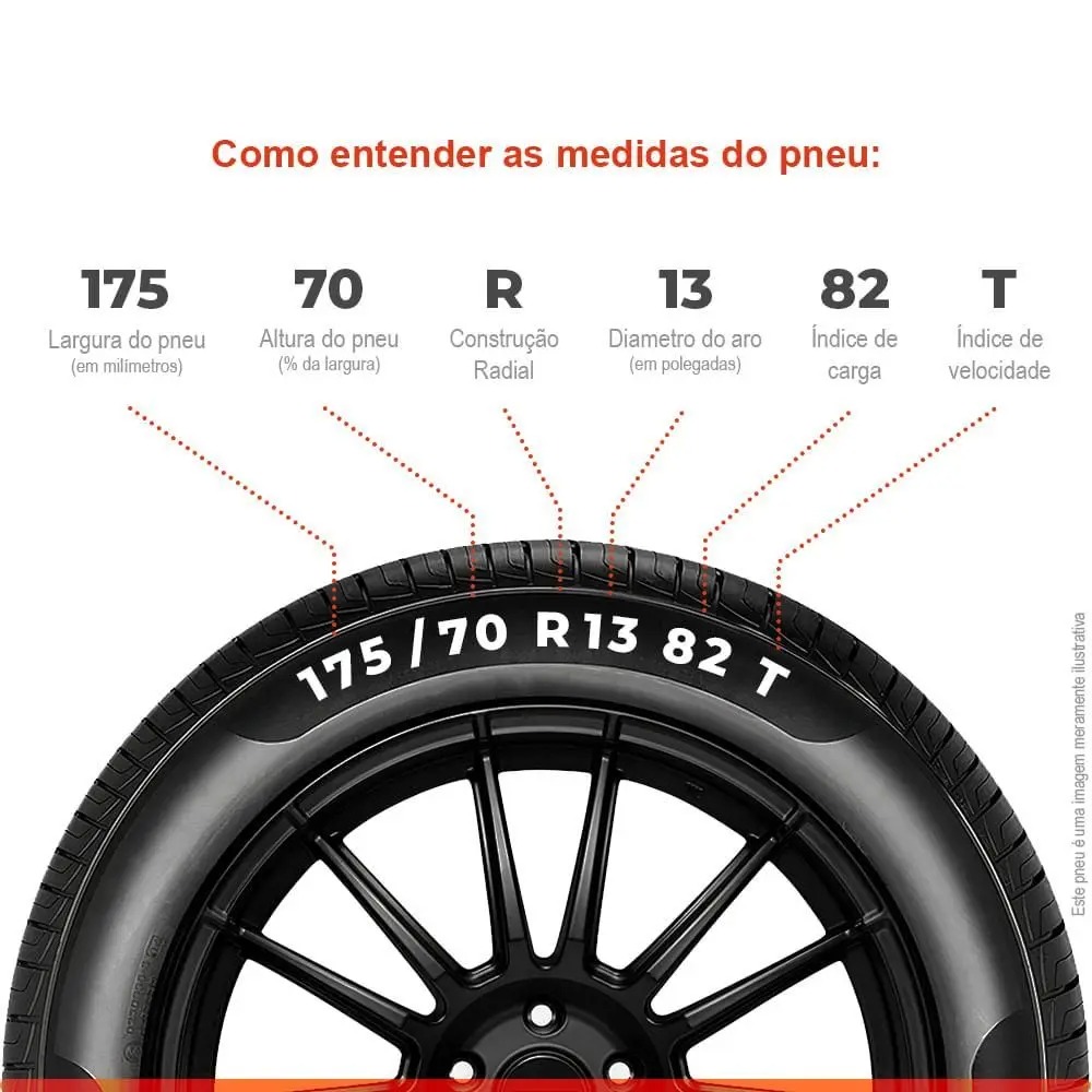 Pneu General by Continental Aro 13 175/70r13 82t Altimax One - Imagem 2