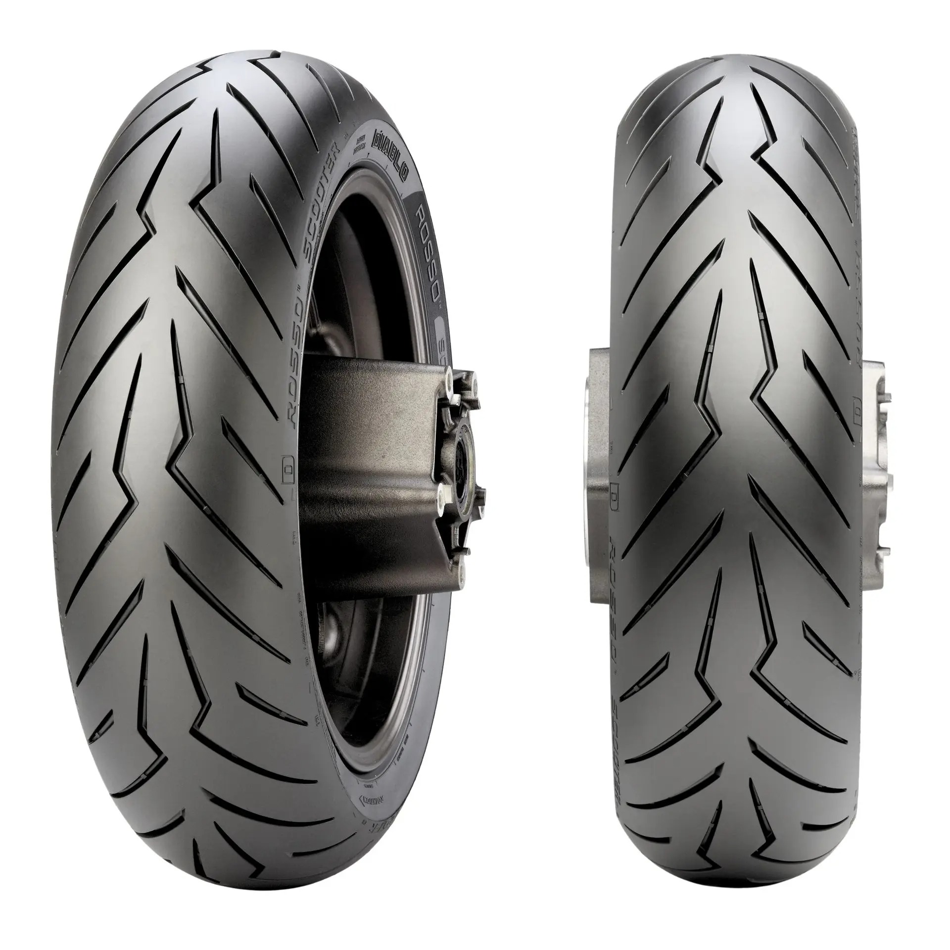 Pneu Moto Pirelli Diablo Rosso Scooter Aro 13 130/70-13 63P Traseiro Uso sem Câmara - Imagem 6